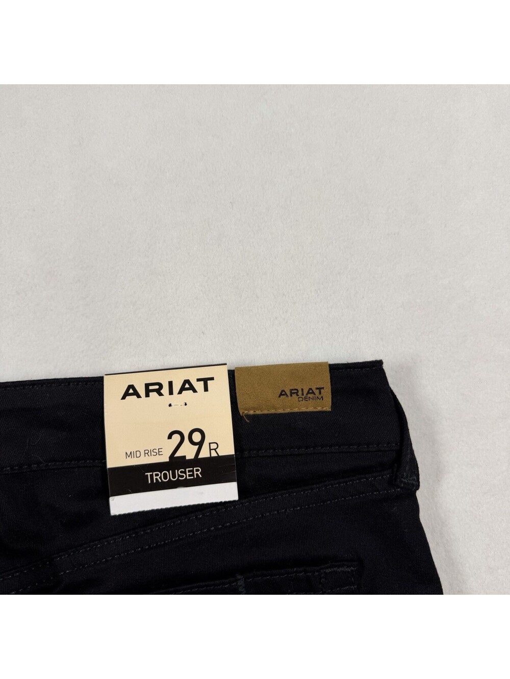 Ariat Trouser Pant Mid Rise Forever Wide Leg Women 29x32 Black Stretch NWT - Picture 4 of 15